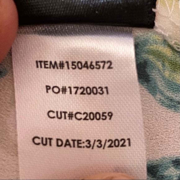 Torrid Abby White Green Cactus Georgette Blouse‎ Size 2/2X #15046572 - Picture 9 of 9